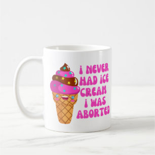Ich hatte nie Eis, das ich abgesetzt wurde Kaffeetasse