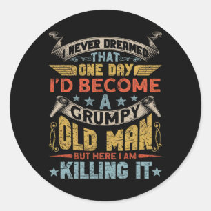 Ich hätte nie geträumt, dass ich ein grauenhafter runder aufkleber