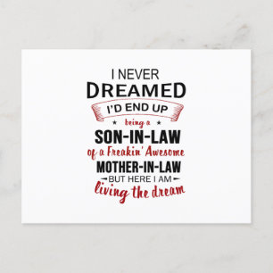 Ich hätte nie geträumt, dass ich ein Sohn im Schwi Ankündigungspostkarte