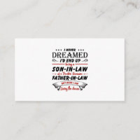 Ich hätte nie geträumt, dass ich ein Sohn im Schwi