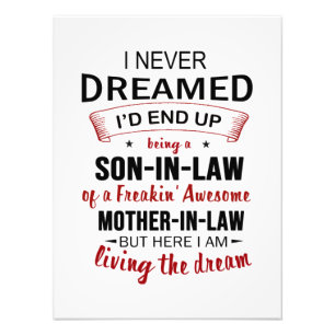 Ich hätte nie geträumt, dass ich ein Sohn im Schwi Fotodruck