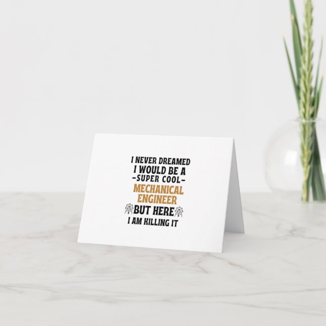 Ich hätte nie geträumt, dass ich ein super cooler  dankeskarte (Vorderseite)