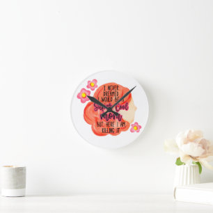 Ich hätte nie geträumt, dass ich eine sehr Coole M Runde Wanduhr