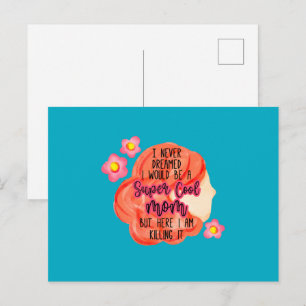 Ich hätte nie geträumt, dass ich eine super coole  postkarte