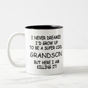 Ich hätte nie geträumt, ein Cooler Enkel zu werden Zweifarbige Tasse