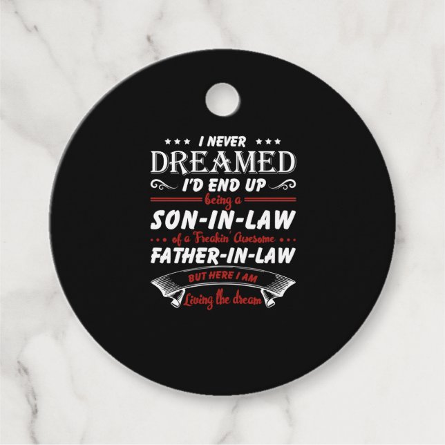 Ich hätte nie geträumt, ein Sohn zu sein - im Rech Geschenkanhänger (Vorderseite)