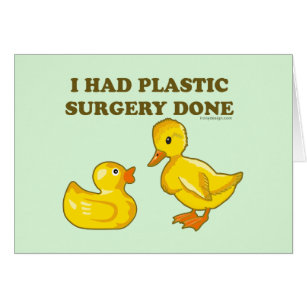 Ich hatte Plastik-Operation mit Enten gemacht