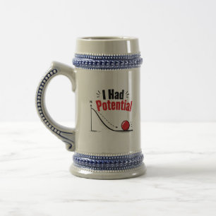 Ich hatte potenziellen Physik-Humor Bierglas
