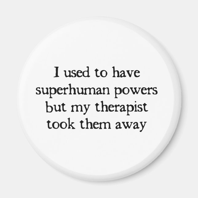 Ich hatte Superkräfte Magnet (Vorne)