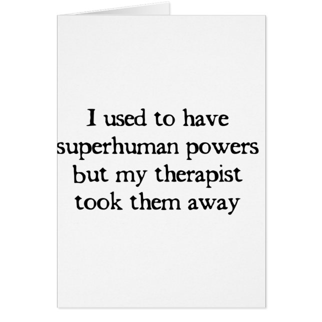 Ich hatte Supermächte (Vorne)