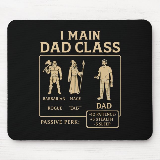 Ich Haupt-Dad Cl  Mousepad (Vorne)