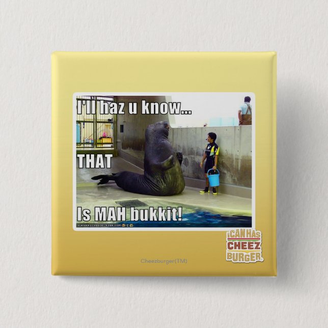 Ich haz u weiß button (Vorderseite)