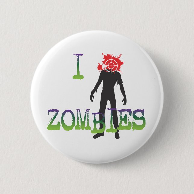 Ich headshote Zombies Button (Vorderseite)