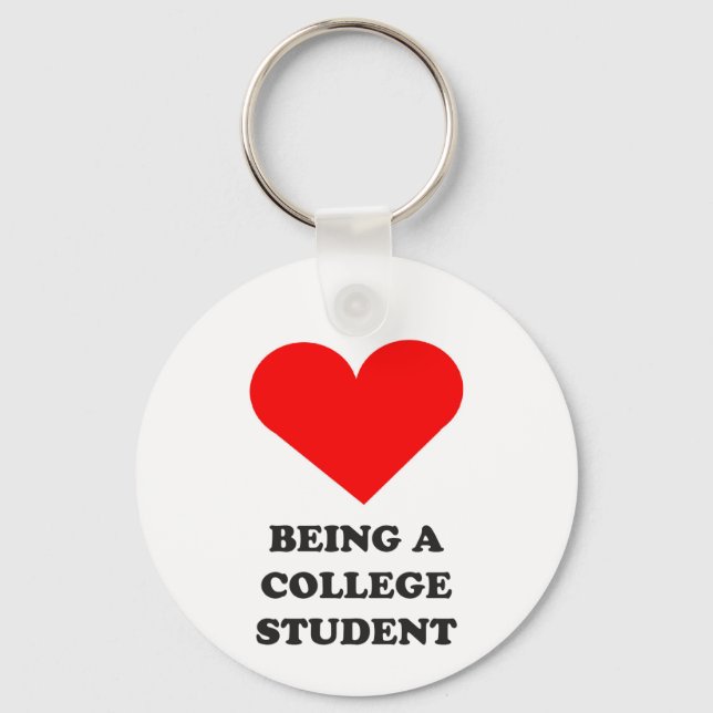 Ich HEART als Student der Uni! Schlüsselanhänger (Vorderseite)