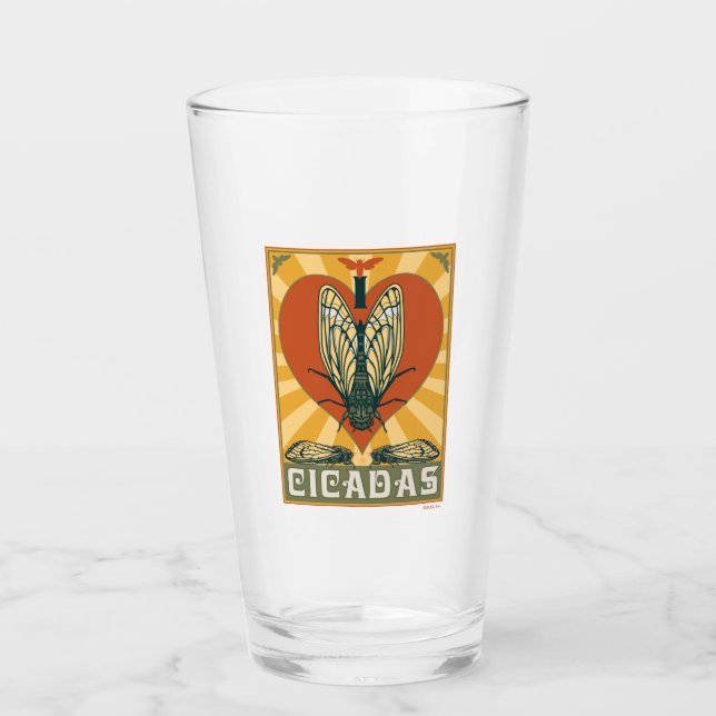 Ich heart Cicadas Glas (Vorderseite)