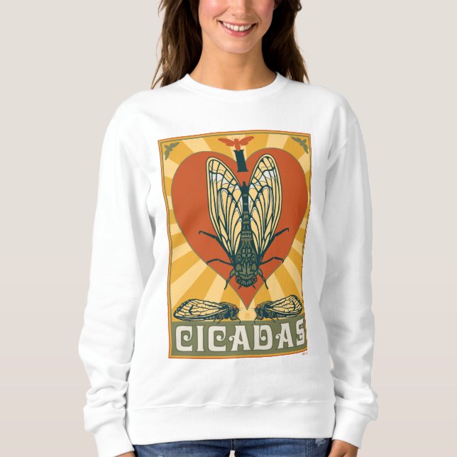 Ich heart Cicadas Sweatshirt (Vorderseite)