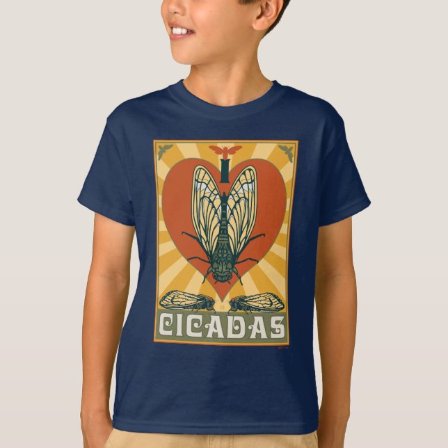 Ich heart Cicadas T-Shirt (Vorderseite)