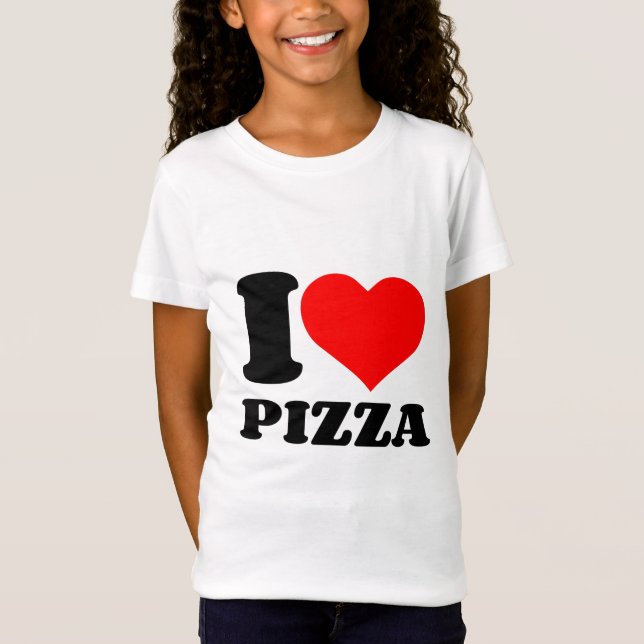 ICH HEART PIZZA T-Shirt (Vorderseite)