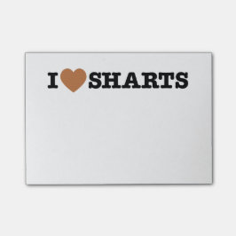 Ich heart Sharts Funny Graphic Post-it Klebezettel