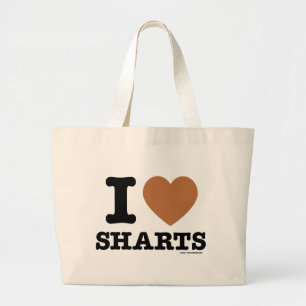 Ich heart Sharts Jumbo Stoffbeutel