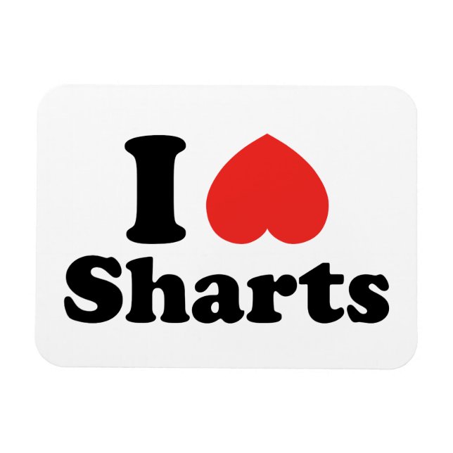 Ich heart Sharts Magnet (Horizontal)