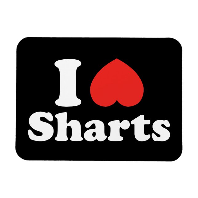 Ich heart Sharts Magnet (Horizontal)