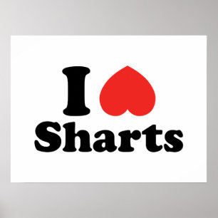 Ich heart Sharts Poster