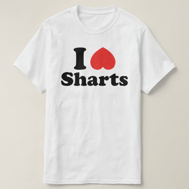 Ich heart Sharts T-Shirt (Design vorne)