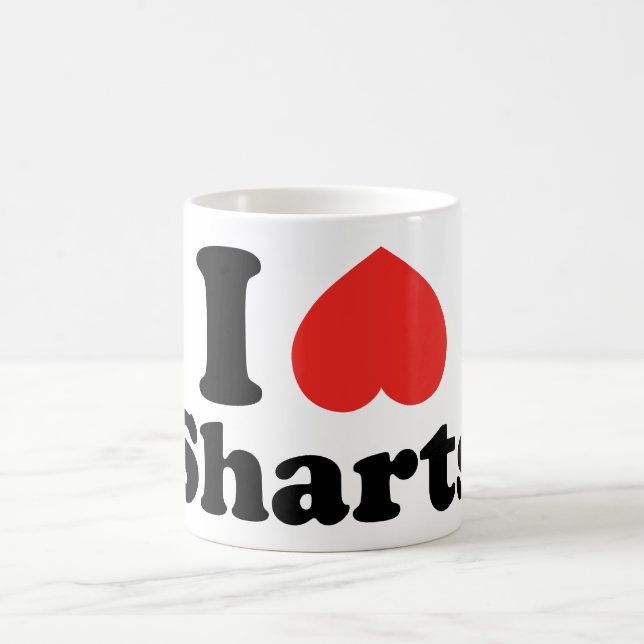 Ich heart Sharts Tasse (Mittel)