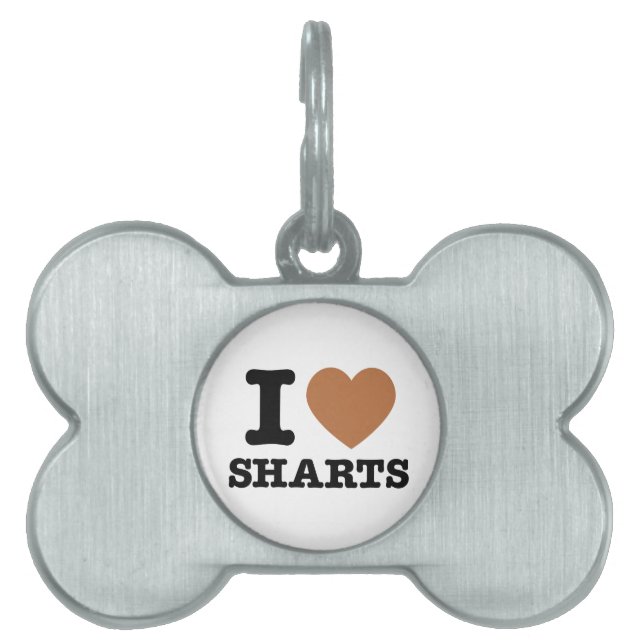 Ich heart Sharts Tiermarke (Vorderseite)