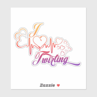 ICH HEART Twirt 6X6 Decal Aufkleber