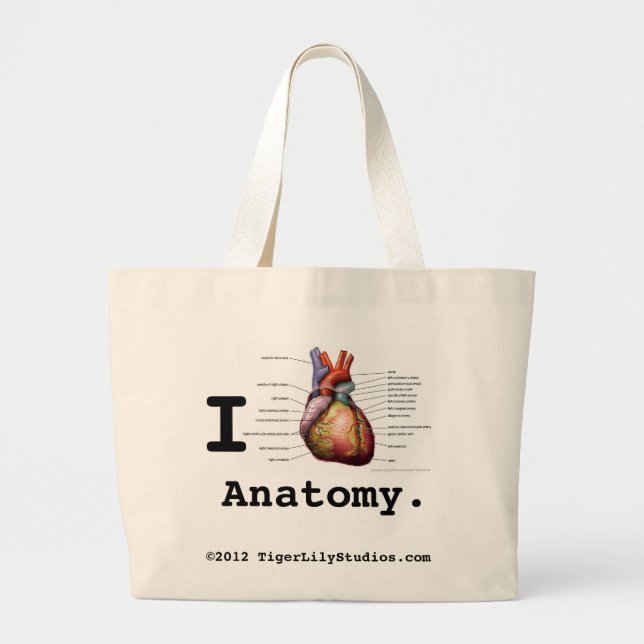 Ich hebe Anatomie Tote Tasche (Vorne)