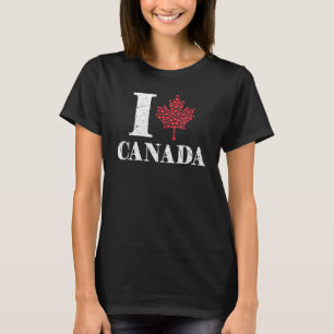 Ich hebe Canada Day Maple Leaf Proud Kanadische Li T-Shirt