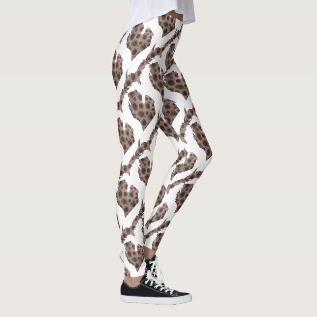 Ich hebe die Großen Seen - Petoskey Stein Leggings (Rechts)