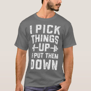 Ich hebe die Hits hoch und lege sie runter in die T-Shirt