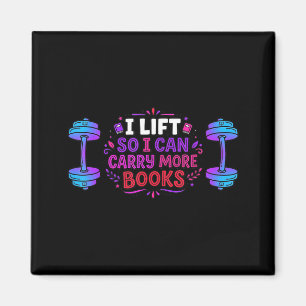 Ich hebe, ich kann mehr Bücher tragen, Fitnessstud Magnet