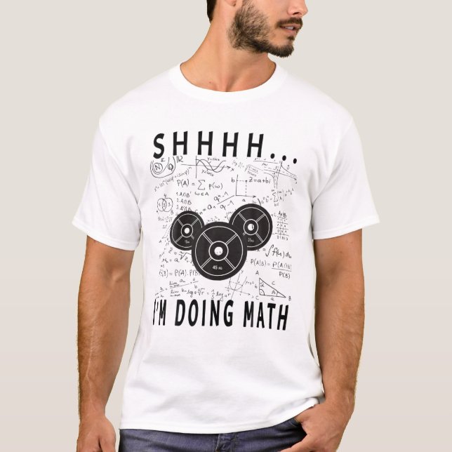 Ich hebe Mathematik ab für Gymnastik T-Shirt (Vorderseite)