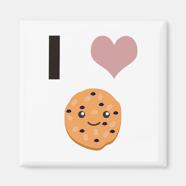 Ich hebe Oatfood-Kekse Magnet (Vorne)