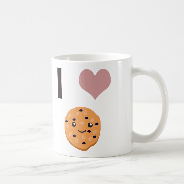 Ich hebe Oatfood-Kekse Tasse (Rechts)