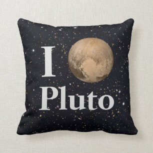 Ich hebe Pluto Starry Sky Kissen
