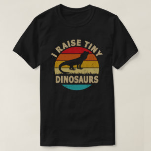 Ich hebe Tiny Dinosaur Vintag Retro Bartete Drache T-Shirt
