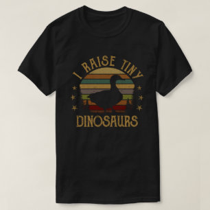 Ich hebe Tiny Dinosaurier Vintag Retro Ente T-Shirt