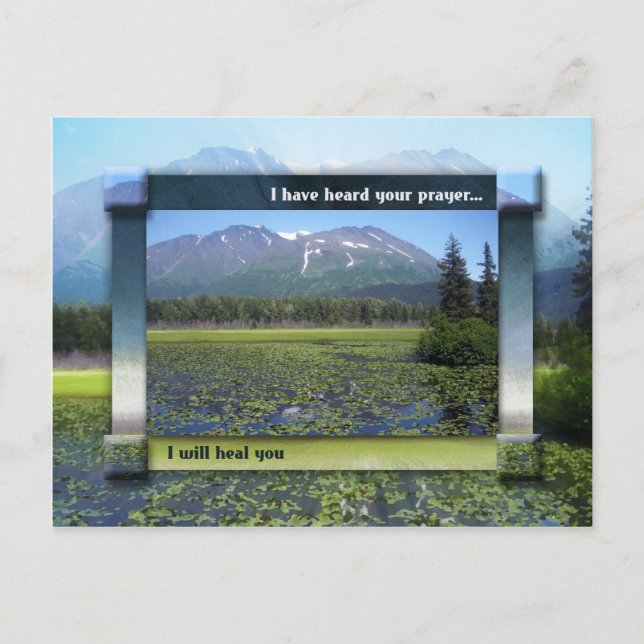 Ich heile dich postkarte (Vorderseite)