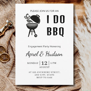 Ich heirate BBQ Verlobungsfeier BBQ Paare Brause P Einladung