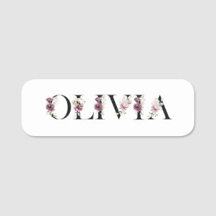 Ich heiße Olivia. Ich heiße Olivia. Namensschild