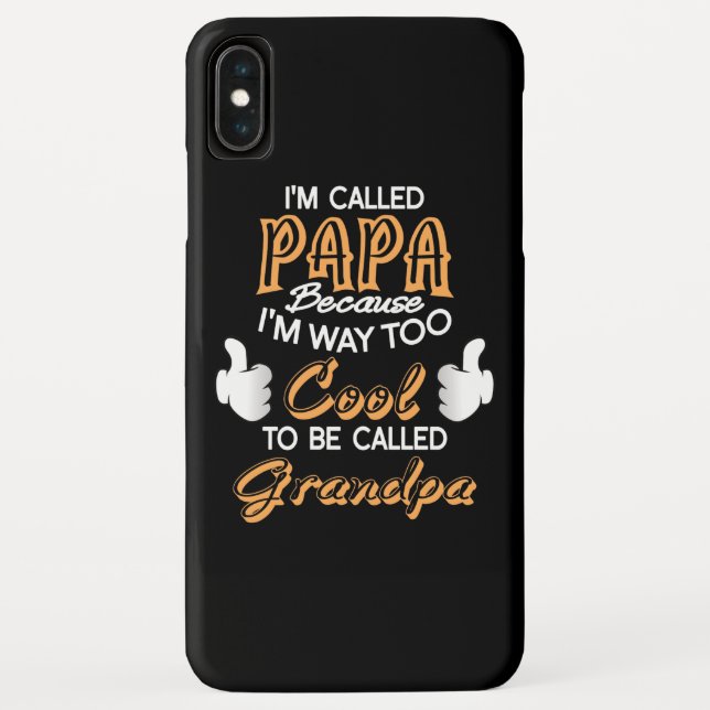 Ich heiße Papa, weil ich viel zu Cool bin Case-Mate iPhone Hülle (Rückseite)