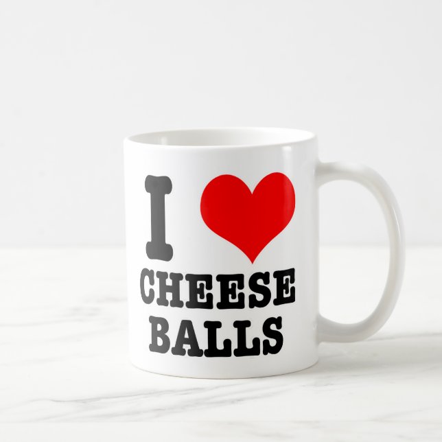ICH HEIZT (LIEBE) KÄSTE BALLS TASSE (Rechts)