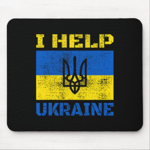 Ich helfe der Ukraine Unterstützung der Ukrainer I Mousepad