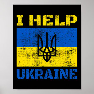 Ich helfe der Ukraine Unterstützung für Ukrainer I Poster