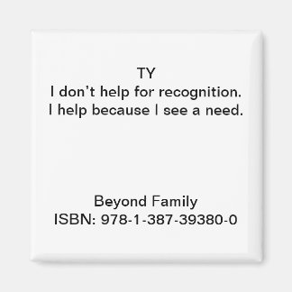 Ich helfe, weil ich ein Bedürfnis sehe. Magnet